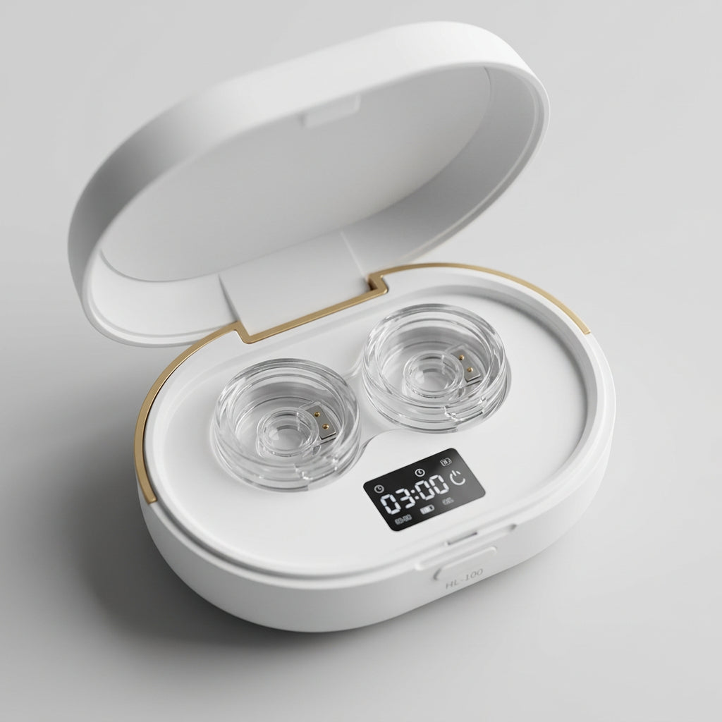 OptiClean open showing lens chambers
